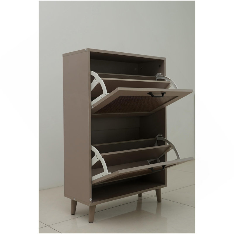 2-Tier Shoe Rack For Entryway - Stable And Spacious Shoe Storage Organizer, Easy Access Design, Holds Up To 12 Pairs