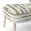 Chaise d'appoint rayée vert et blanc-713604968