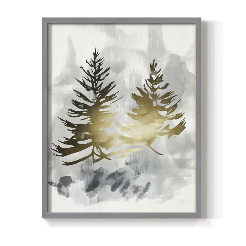 Reproduction encadrée - bois massif, H 21 po x l 17 po, Gris