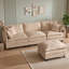 Canapé modulaire en L avec repose-pieds mobile-917004013