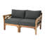 Monterey Teak Outdoor Loveseat with Sunbrella Cushions-775341966
