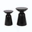 Outdoor Iron Side Tables With Flared Design, Set Of 2-1621439958