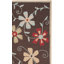Tapis brun / rouge en laine touffeté à la main Emrick-22210622