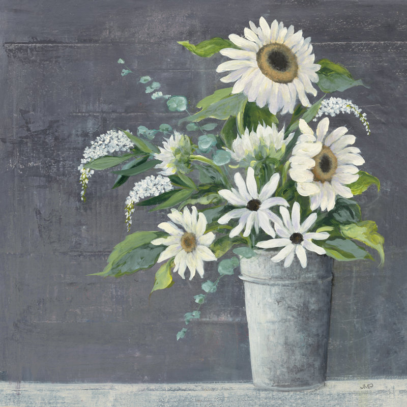 Late Summer Bouquet II by Julia Purinton - No Frame Painting on Canvas, 76cm H x 76cm W