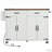 53.5''Farmhouse Kitchen Island with Power Outlet, Kitchen Storage Island with Drop Leaf, Spice Rack and Drawer, Rolling Kitchen Cart on Wheels, for Home, Kitchen and Dining Room-1856921866