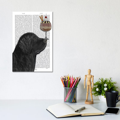 Newfoundland Ice Cream, Print BG by Fab Funky - Wrapped Canvas Gallery-Wrapped Canvas Giclée