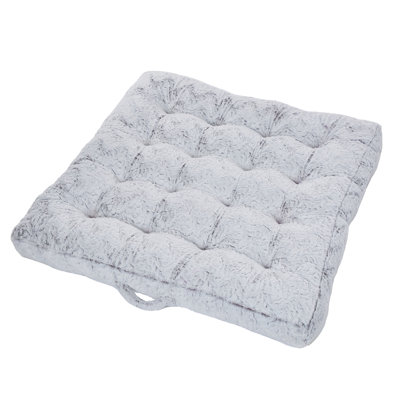 Fauxchilla Animal Print Faux Fur Floor Pillow