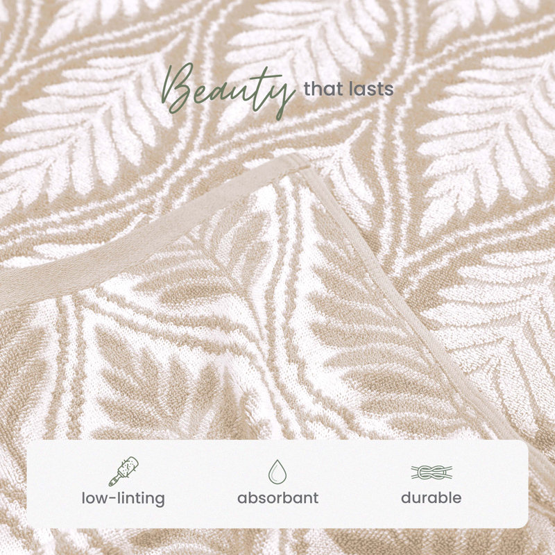 Branden Bath Towel, Fern Ogee Sand