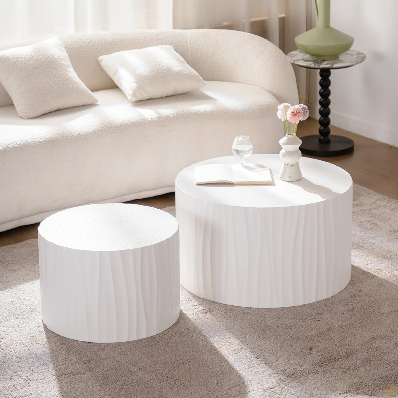 Ensemble de 2 tables basses rondes Nesting