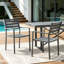 Chaise d'extérieur moderne en aluminium