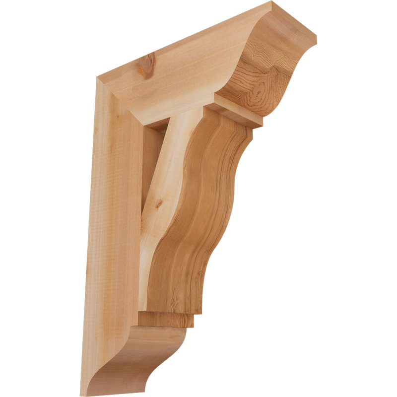 Support traditionnel Funston, H 26 po x l 5,5 po x P 18 po, Cèdre rouge de l'Ouest, Lisse