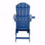 Méridienne de patio d'extérieur, de couleur bleu foncé, fabriquée en matériau robuste de taille haute, équipée d'accessoires en acier inoxydable 304-1044761472