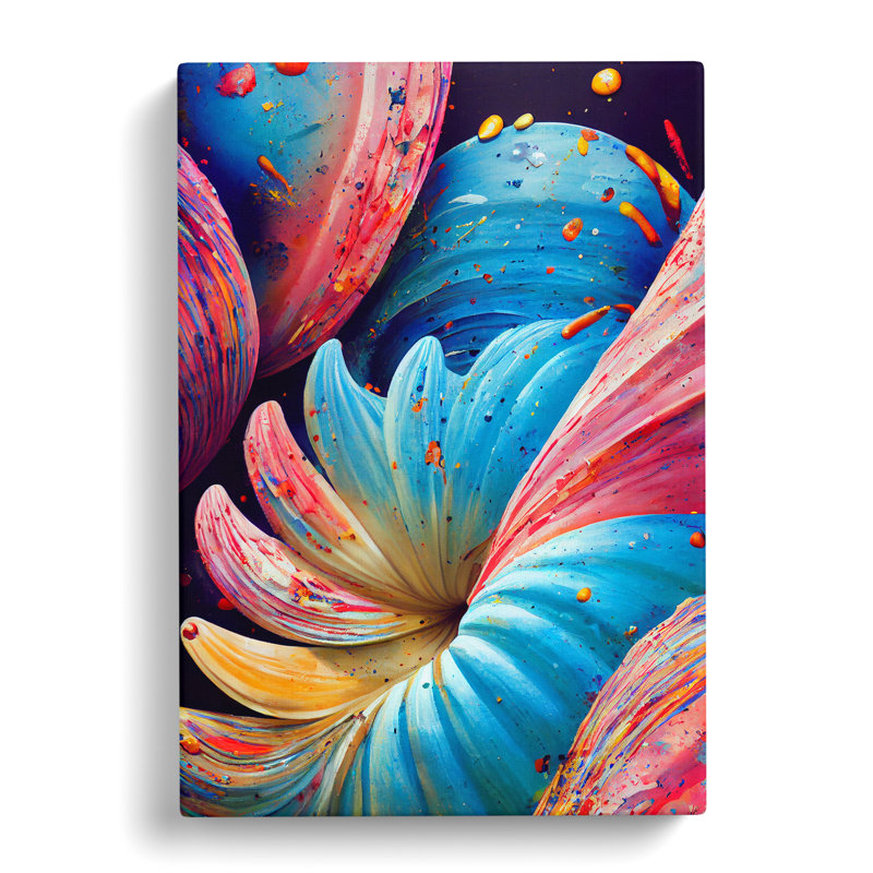 Seashell Splatter Vol.2 - Wrapped Canvas, 50cm H x 35cm W x 3cm D