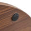 Table basse moderne à 2 niveaux en verre avec base en U et rangement, naturel-130049083