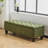 Ottoman Bench With Storage & Rubber Wood Legs-1964156426