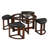 Coffee Table with 4 Stools