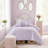4-Piece Twin/Twin XL Comforter Set,Purple