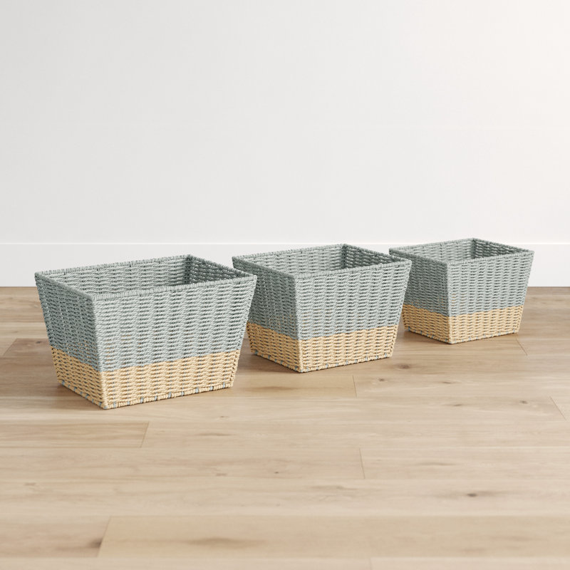 Paniers gigognes Seagrass (ensemble de 3)