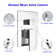 16" Square Ceiling Mounted Rainfall Shower System Dual Shower Head