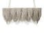 Medium Oval Leather Fringe Chandelier-1531697400