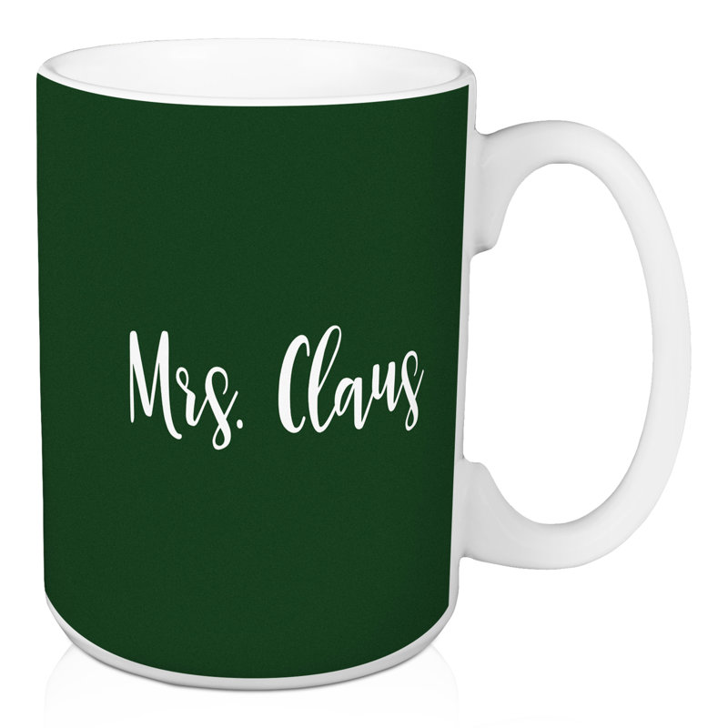Grande tasse à café à mme claus Gully, Vert foncé