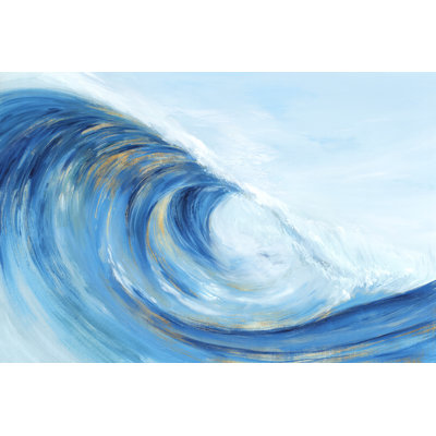 «Wave Curl I» par Isabelle Z - reproduction d'art sur toile tendue