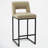26" Upholstered Counter Barstool With Low Back And Metal Frame Modern Kitchen Island Seating-1562670580