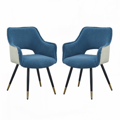 Ensemble de chaises d'appoint en tissu