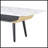 Landon Coffee Table With Glass Marble Texture Top And Bent Wood Design-897850950