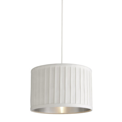 Faux Velvet Drum Pendant Shade ( Uno )