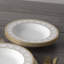 Ensemble de 4 bols à soupe en or 12 feuilles Noritake