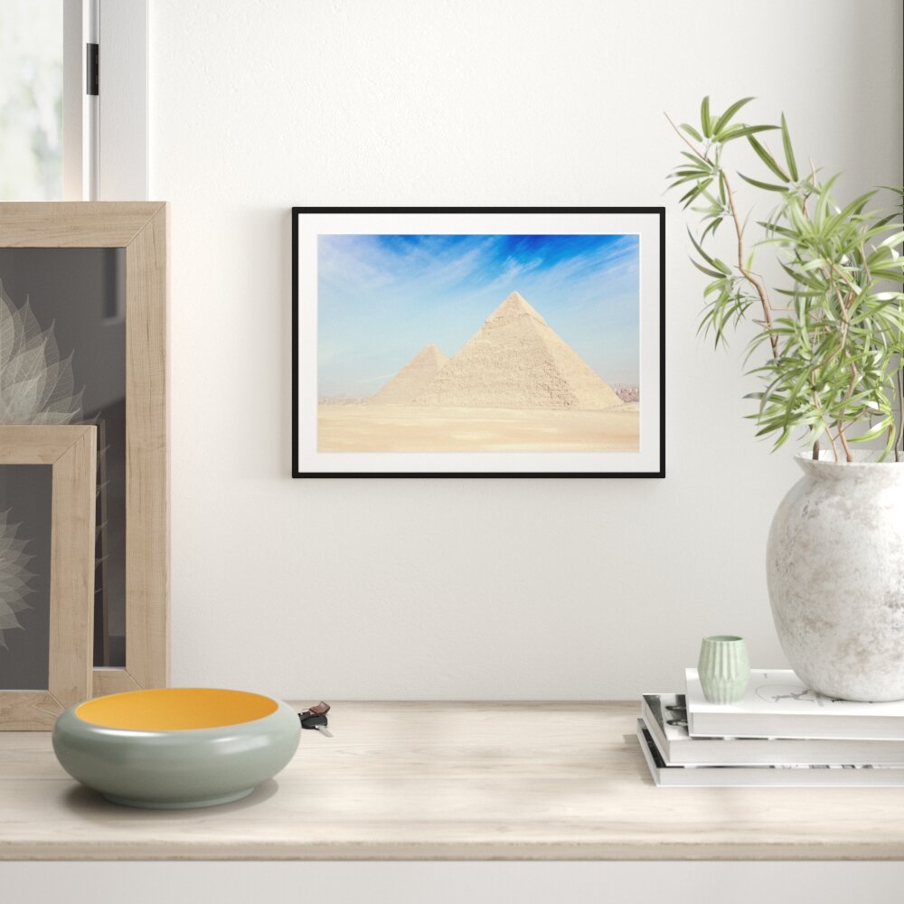 Gerahmtes Poster Beeindruckende Pyramiden von Gizeh