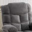  Fauteuil inclinable de massage surdimensionné pour adultes avec massage manuel, chaleur, port USB et porte-gobelets, gris ardoise-3159480
