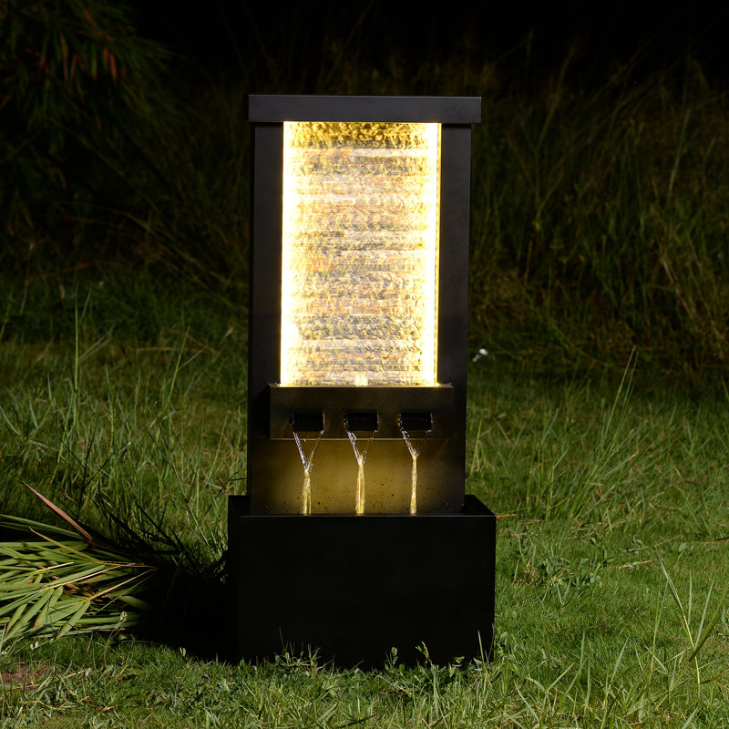 Outdoor Metal Waterfall Fountain