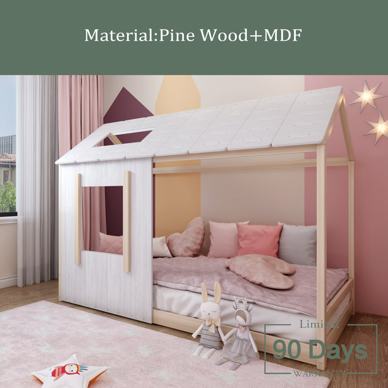Tibbits Platform Bed, Natural