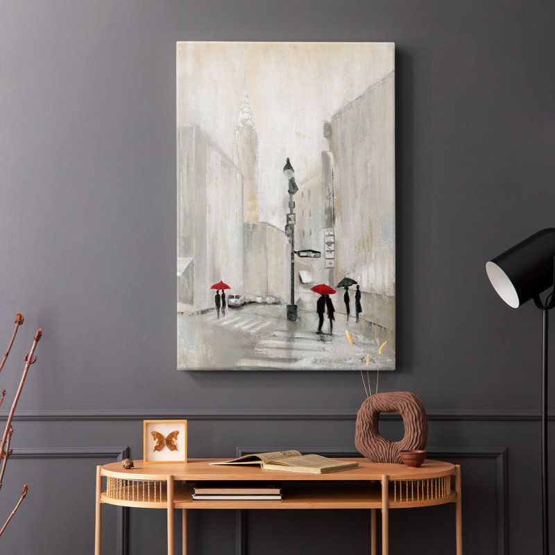 Ombres de New York - Cavas enveloppés de galerie, H 12 po x l 8 po