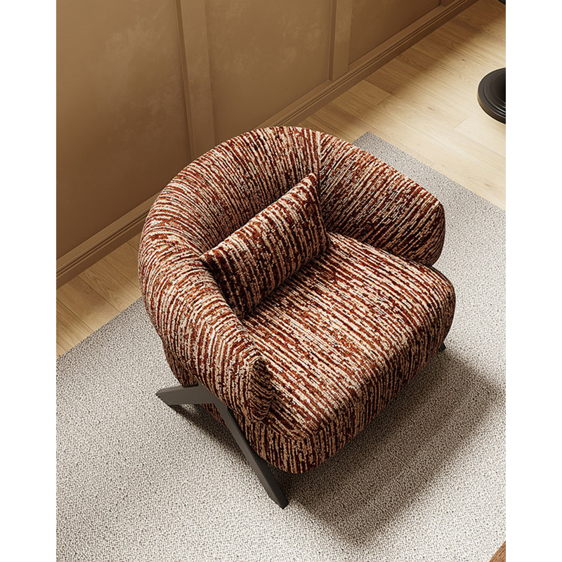 Fauteuil simple en tissu de style médiéval moderne et minimaliste