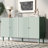 Elegant Four-Door Sideboard With Wavy Pattern Doors,Cylindrical Legs,And Sleek Metal Handles,Adjustable,Suitable For Study,Entryway And Living Room-1729911895