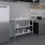 Table de préparation en acier inoxydable avec dosseret de 1,5 po et 2 tablettes inférieures-90296793