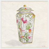 Fish Bowl Jar In Pink Giclee Print by Dana Gibson