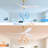 60 Inch Modern Abs Ceiling Fan With 6 Speed Smart Remote Control Reversible Dc Motor For Bedroom Living Room