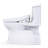 TOTO® WASHLET+® Carlyle® II One-Piece Elongated 1.28 GPF Toilet and WASHLET+® S5 Bidet Seat, Cotton White - MW6143446CEFG#01