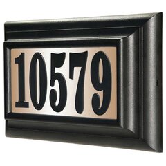 Small Rectangular Address Plaque for LED Backlit Numbers (1 to 3