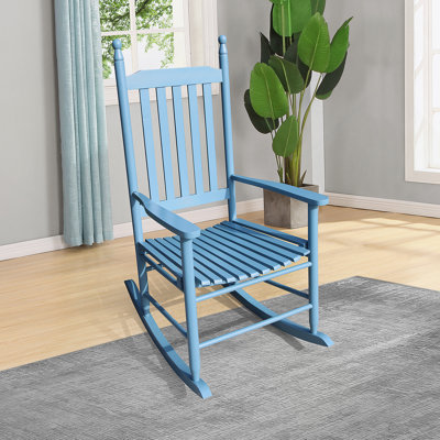 Chaise berçante en bois