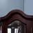 Lighted Corner Curio Cabinet With Tempered Glass Doors & Shelves - Elegant Oak Display Storage For Living Room & Bedroom Decor-DARK CHERRY-1042851529