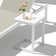 Table de bout d'extérieur d'intérieur en forme de C pour patio
