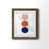 Papier, cadre noyer