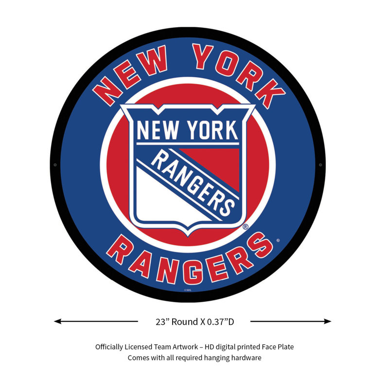 Enseigne murale 23 po NHL, NHL New York Rangers