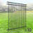 6FT H X 6FT W Heavy Duty Flat Top Fence Barrier Panel, Anti-Rust Metal Fencing Panel, Pack of 10-110189103
