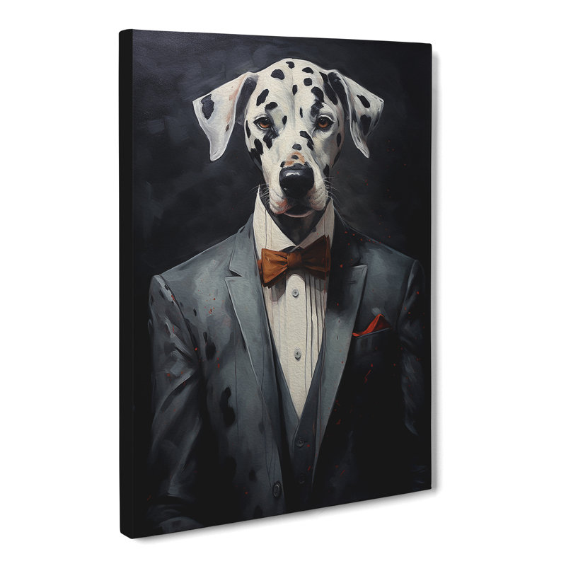 Dalmation In A Suit No.5 - No Frame Print, 60cm H x 40cm W x 3cm D